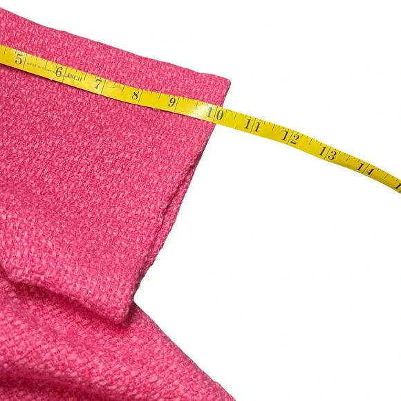 VOY Kennedy Pink Tweed Dress Double Pocket Braid Neck Medium Clueless NWOT - Picture 10 of 11